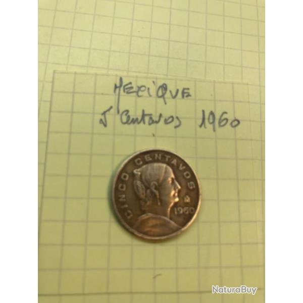 MEXIQUE - 5 Centavos - 1960
