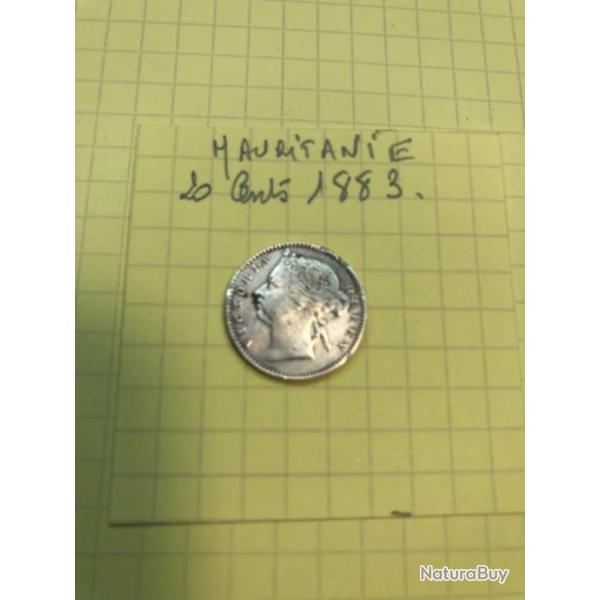 MAURITANIE - 20 Cents - 1883