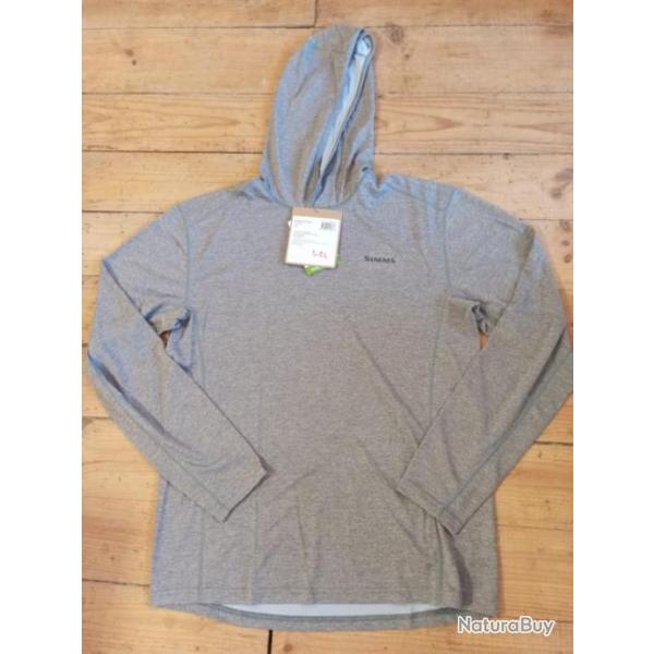 T-shirt Manche longue Hoodie Bugstopper SIMMS taille S