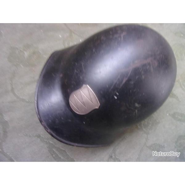 casque militaire suisse insigne �cusson brun