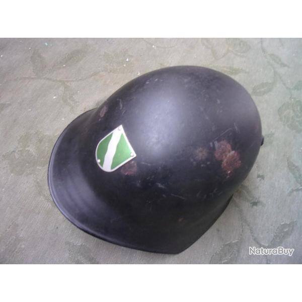 casque militaire suisse insigne alu / vert