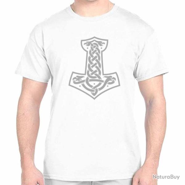 T-SHIRT Marteau de Thor Dieu du tonerre de la force Mythologie Nordique  Viking Ragnarok Scandinavie