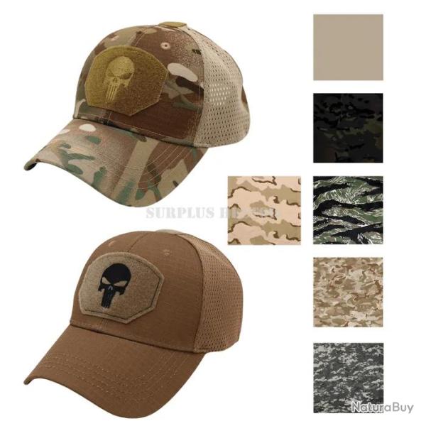 Casquette Tactique RipStop Mesh Punisher - HONOR� Multiblack