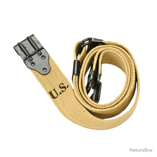 Sangle PM Thompson Boucle Noire Reproduction U.S Prmium - Militaria WW2