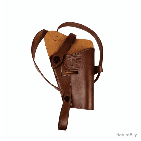 Etui / Holster M3 d'�paule Colt 1911 .45 Cuir Cognac - WW2