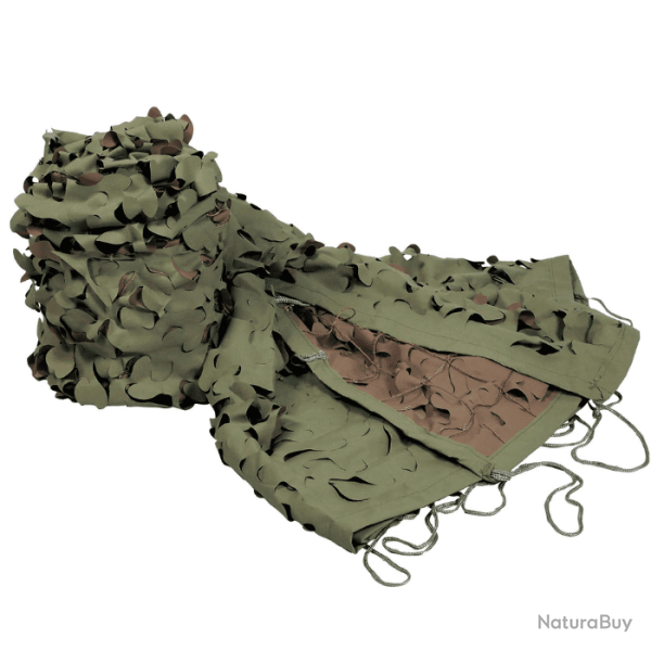 Filet / B�che de Camouflage Cord� Haute R�sistance Kaki/Marron 3 x 4 m