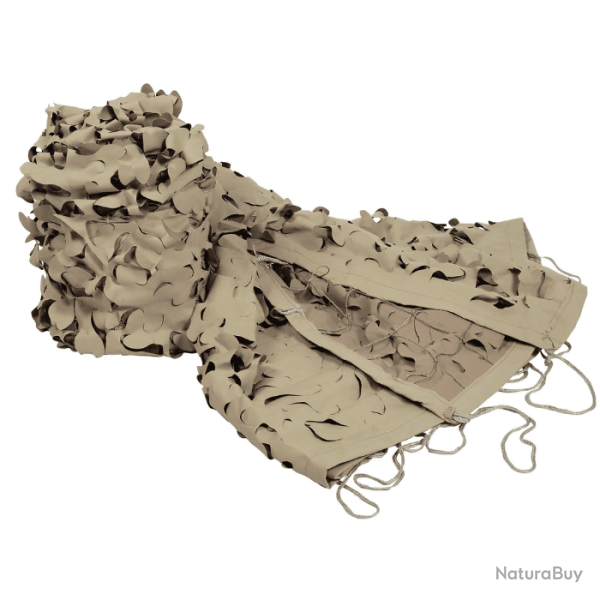 Filet / B�che de Camouflage Cord� Haute R�sistance Beige 4 x 5 m