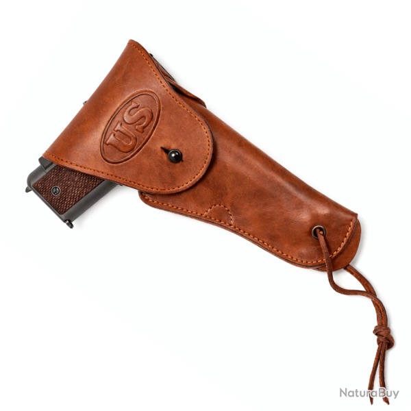 Etui / Holster M1916 Colt 1911/1911A1/45 Cuir Cognac - WW2