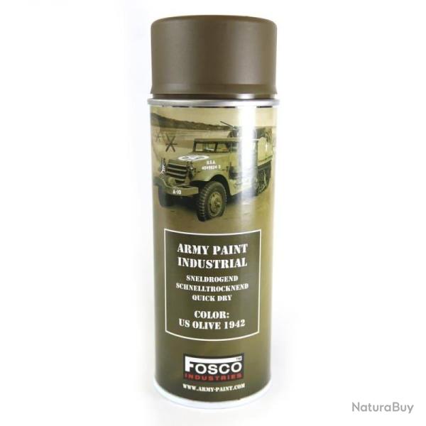 Bombe de peinture militaire (400 ml) US Olive 1942
