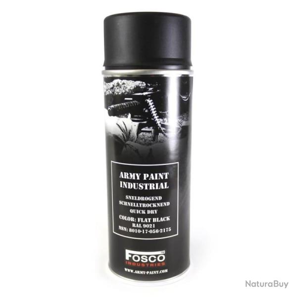 Bombe de peinture militaire (400 ml) Flat Black