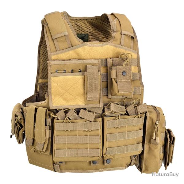 Gilet Tactique Carrier Full Set Tan - Defcon 5