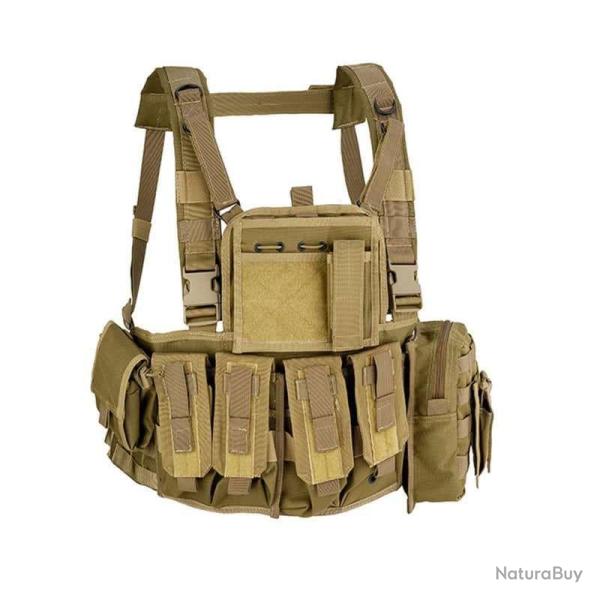 Gilet Tactique Recon Chest Tig Tan - Defcon 5