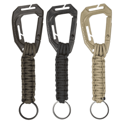 PORTE-CLES PARACORDE AVEC MOUSQUETON MOLLE Coyote