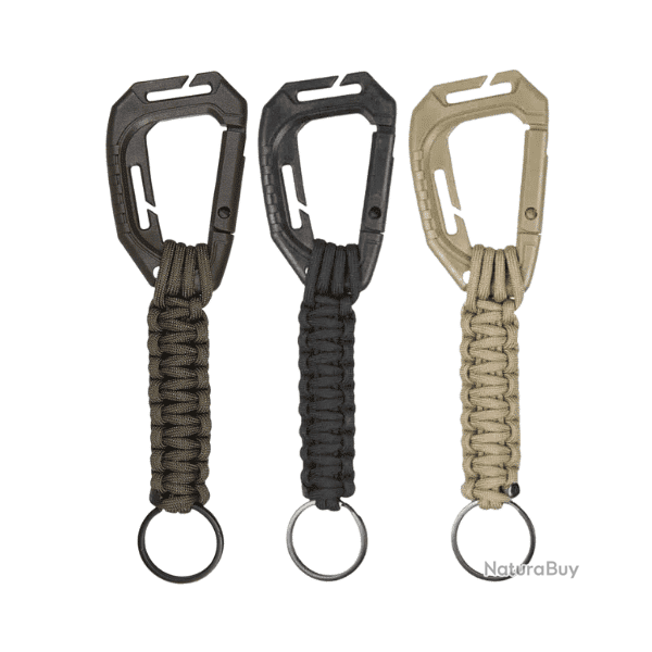 PORTE-CLES PARACORDE AVEC MOUSQUETON MOLLE Olive