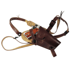 Etui / Holster M7 d'&eacute;paule Colt 1911 .45 Cuir Cognac - WW2