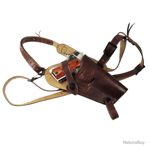 Etui / Holster M7 d'�paule Colt 1911 .45 Cuir Cognac - WW2