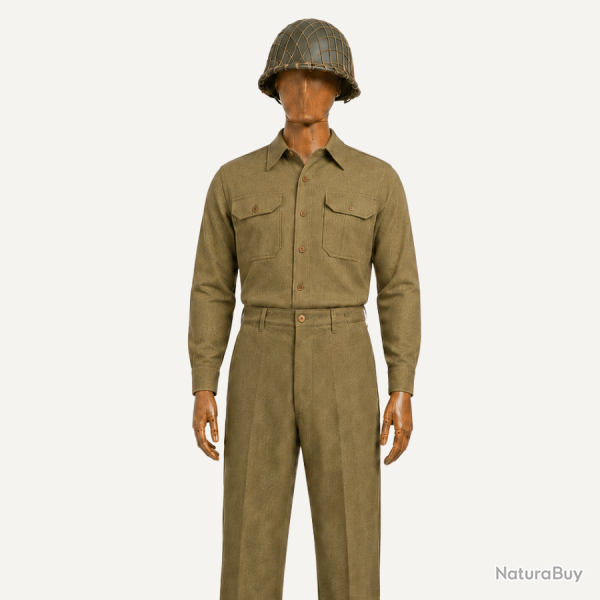 Chemise Moutarde US M.37 Militaria Premium WW2