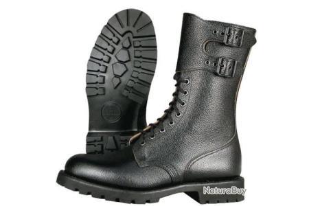 Bottes Rangers Modèle Armée Française BMJA - Taille 46, Cuir, Réglementaires, Neuves Sous Boîte