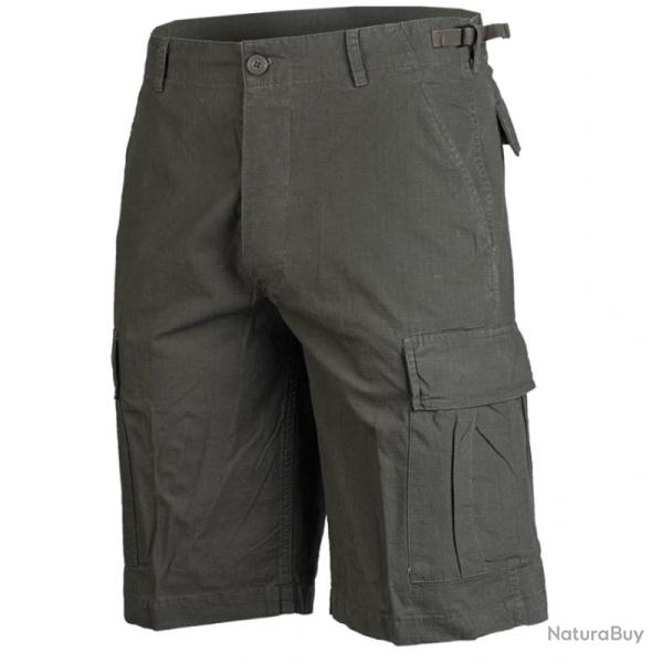 SHORT MILITAIRE KAKI RIPSTOP AVEC POCHES CARGO