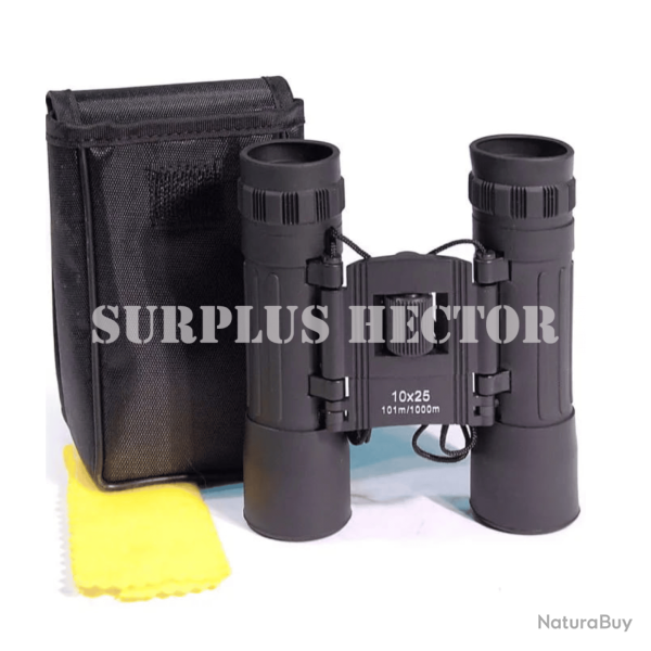 Jumelles noires 10 x 25