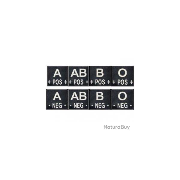 INSIGNE GROUPE SANGUIN NOIR A+