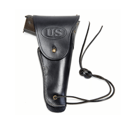 Etui / Holster M1916 Colt 1911/1911A1/45 Cuir Noir - WW2