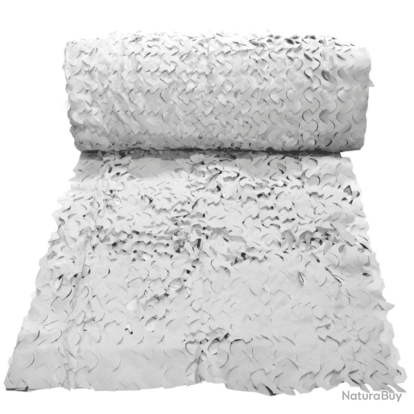 Filet / B�che De Camouflage � la D�coupe Au M�tre - Blanc 65% Ombrage