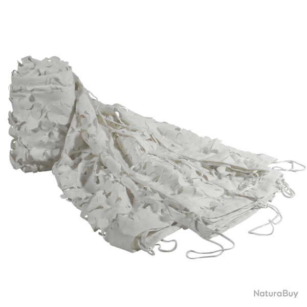 Filet / B�che de Camouflage Cord� Haute R�sistance Blanc 3 x 6 m