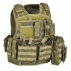 Gilet Tactique Carrier Full Set Kaki - Defcon 5