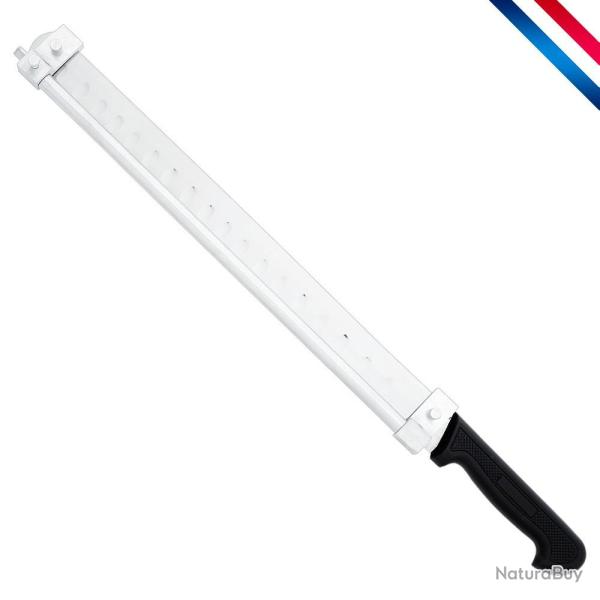 COUTEAU SAUMON AVEC GUIDE REGLABLE Manche Polypropyl�ne