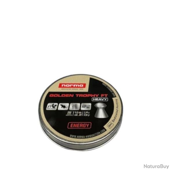 Plombs NORMA GOLDEN TROPHY FT HEAVY cal.5.5 1.14g 17.6gr par 200