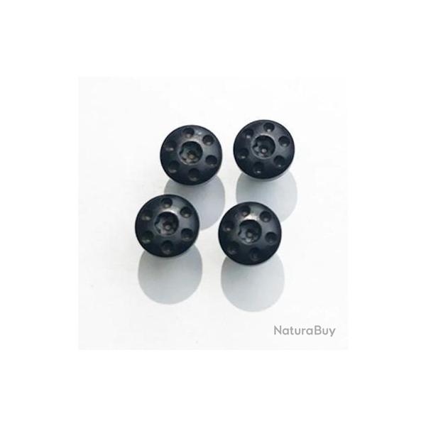 Jeux de 4 visses pour plaquette colt 1911 (M�tal noir 1)