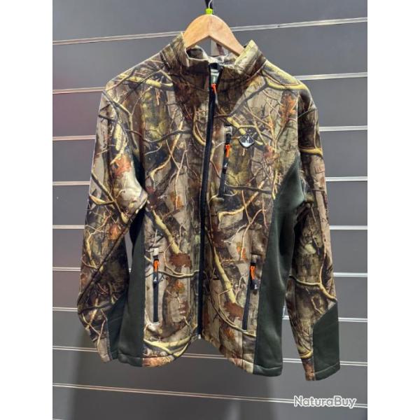 Sweat-shirt Zipp� Percussion camouflage