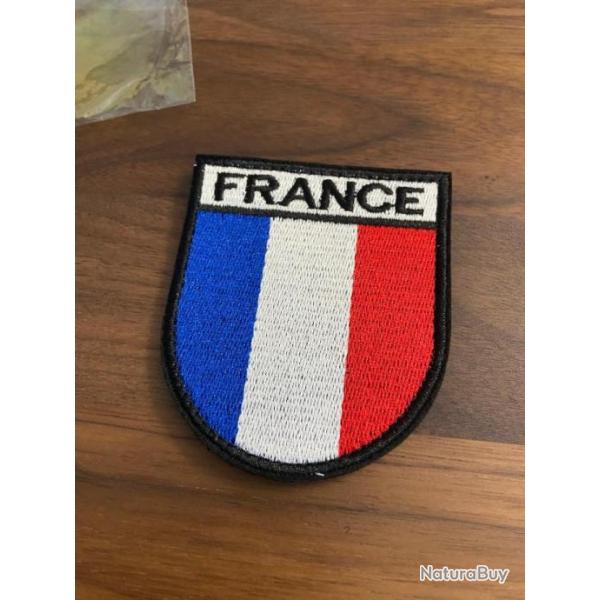 �cusson France Patch drapeau Velcro Contour Noir