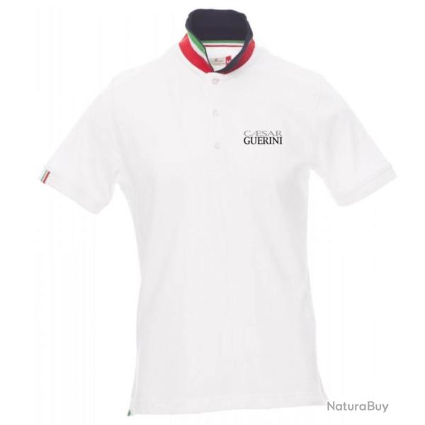 Polo Caesar Guerini Blanc manche courte