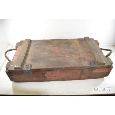 Ancienne caisse américaine en bois M28A2 pour 3 roquettes de bazooka ...