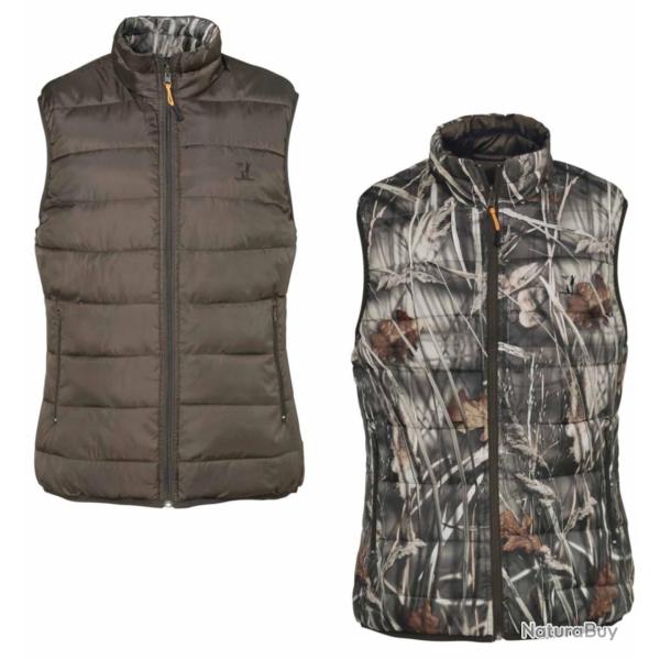 Doudoune de chasse sans manches matelass�e Warm r�versible Percussion