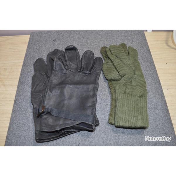 Paire Gants Surplus Militaire Police Militaire Air soft randonn� S�curit� occasion taille 10 ( C10)