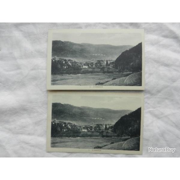 lot de deux anciennes cartes postales Schirmeck - Alsace 67