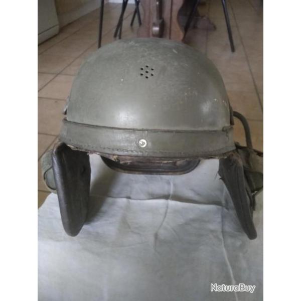 casque tankiste (belge?) coque alu