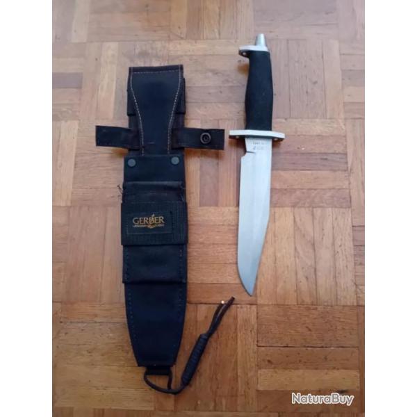 Poignard combat Gerber BMF Ann�es 80 Vintage SUPERBE
