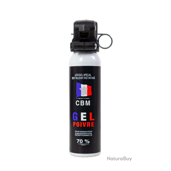 BOMBE AUTODEFENSE - GEL POIVRE - POIGNEE STANDARD - 100ML