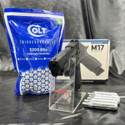 Pack pr&ecirc;t &agrave; tirer Pistolet Sig Sauer "Proforce M17" - Cal 6mm - Noir - CO2