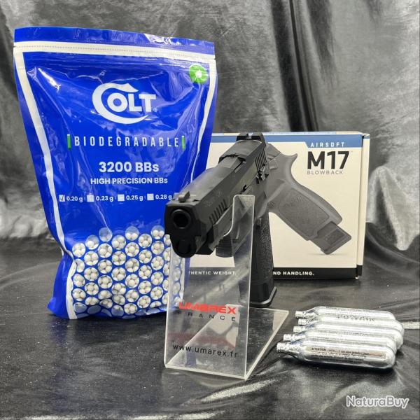 Pack pr�t � tirer Pistolet Sig Sauer "Proforce M17" - Cal 6mm - Noir - CO2