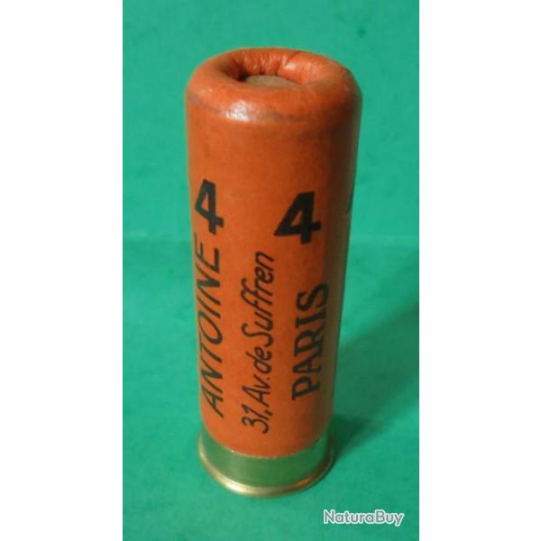 CARTOUCHE  ANCIENNE D ARMURERIE  "ANTOINE PARIS orange  "  CAL.16 COLLECTION NON RECHARGEE