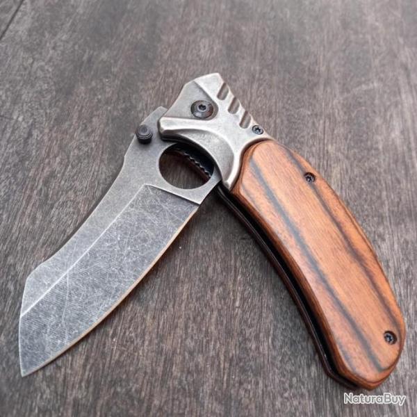 Joli Couteau assist� Tanto Manche en Bois