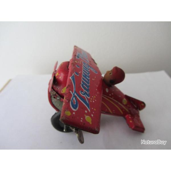 Avion en t�le m�canique 1970/80 Made in China