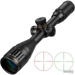 Lunette de tir 4-16x44 AOE avec r&eacute;ticule lumineux rouge ou vert-colliers aux choix *Port offert*