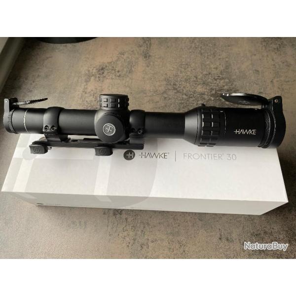 Lunette Hawke Frontier 30 en 1-6x24 Circle Dot avec montage blaser