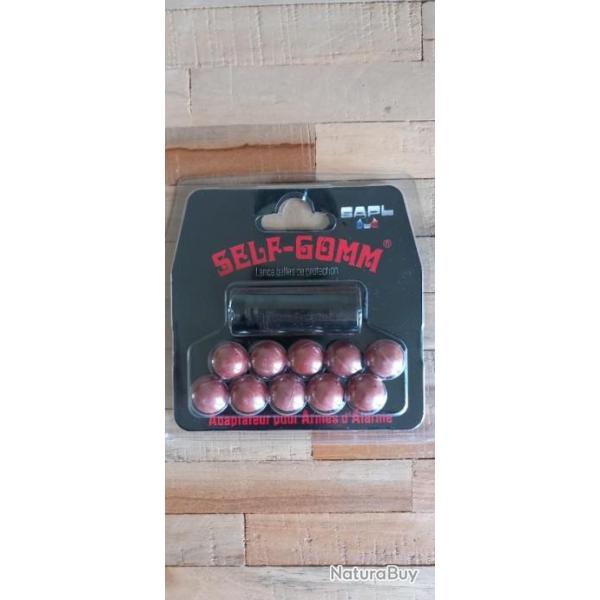 Adaptateur, embout self gomme SAPL M10X100 +10 billes caoutchouc